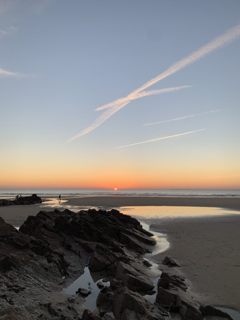 Coucher de soleil à Sciotot